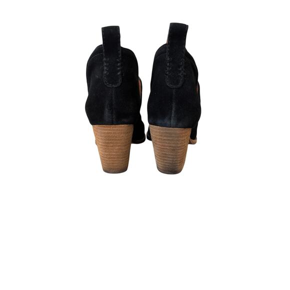 Jeffrey Campbell Rosalee Black Suede Ankle Boots Size 7.5 - Picture 6 of 9